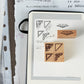 kurukynki Rubber Stamp - Loops & Lantern, No.6 Where Pages Turn Set