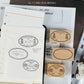kurukynki Rubber Stamp - Loops & Lantern, No.7 The Oval Room