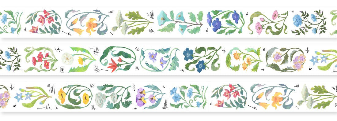 OURS Floral Journal Matte PET Tape