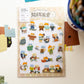 OURS Cats Gathering Transparent Sticker
