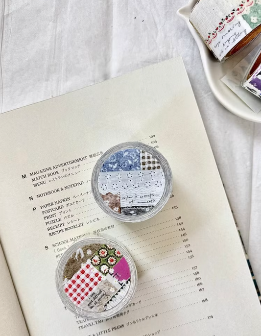 Pion Collage-style Washi Tape, 2 designs