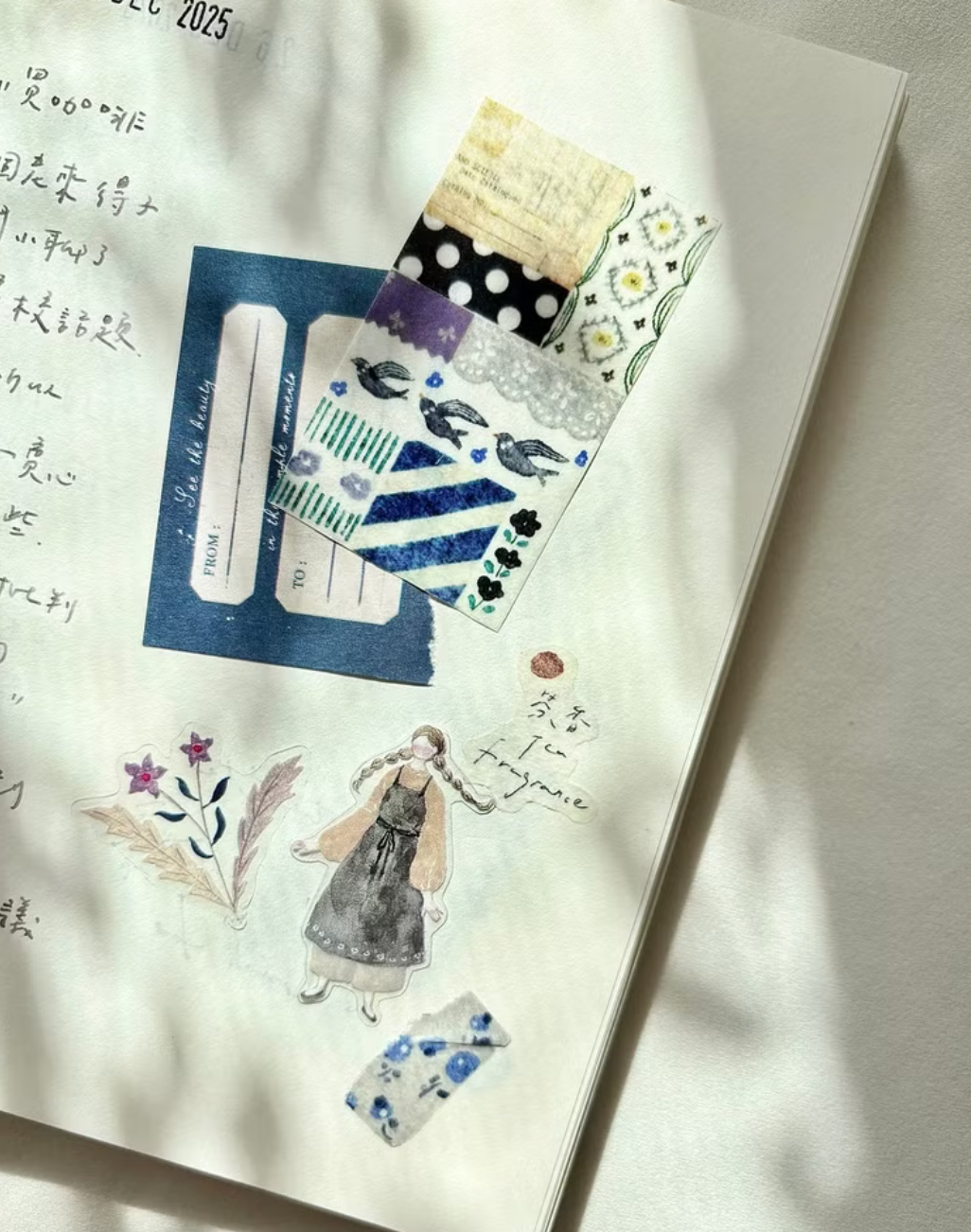 Pion Collage-style Washi Tape, 2 designs