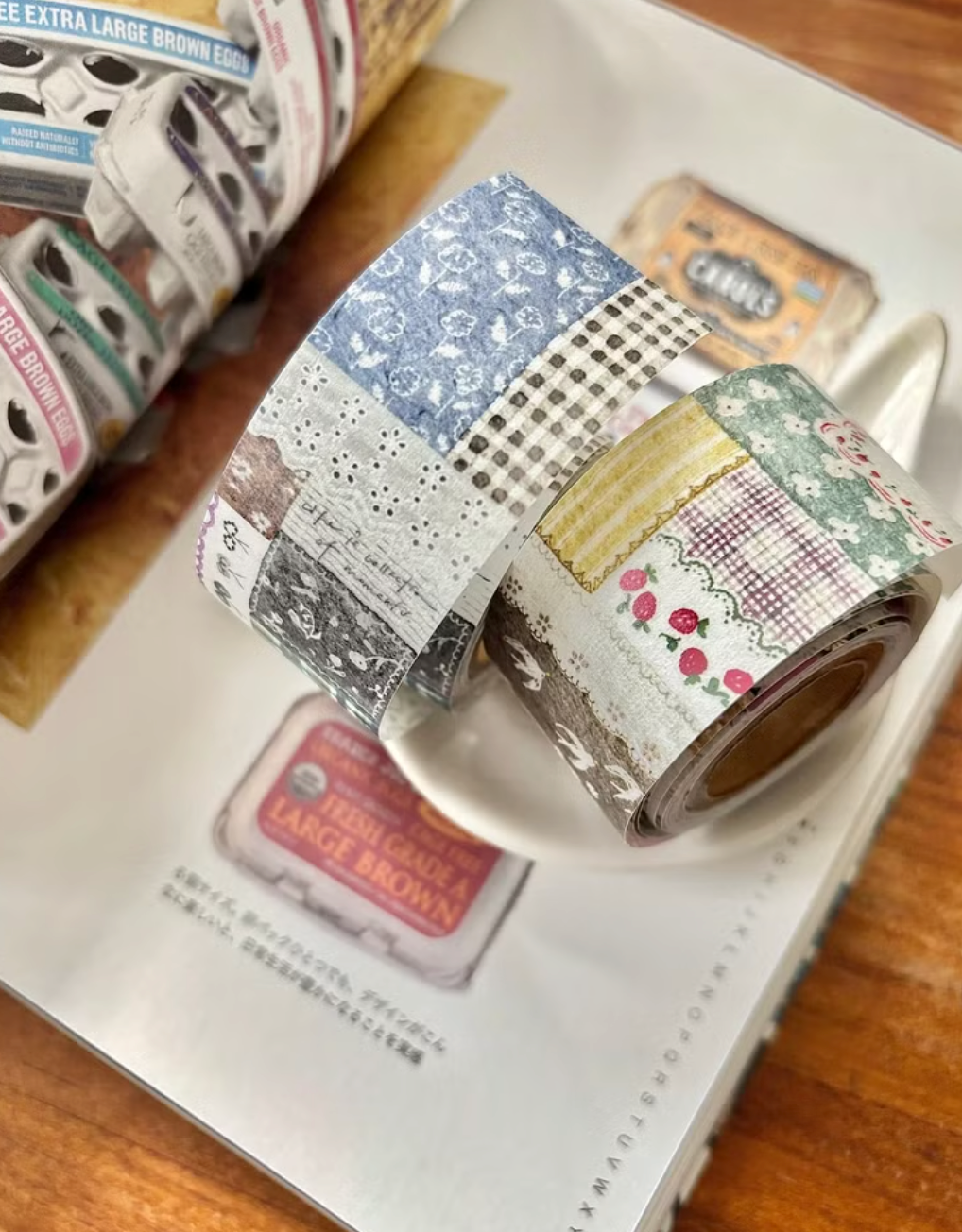 Pion Collage-style Washi Tape, 2 designs