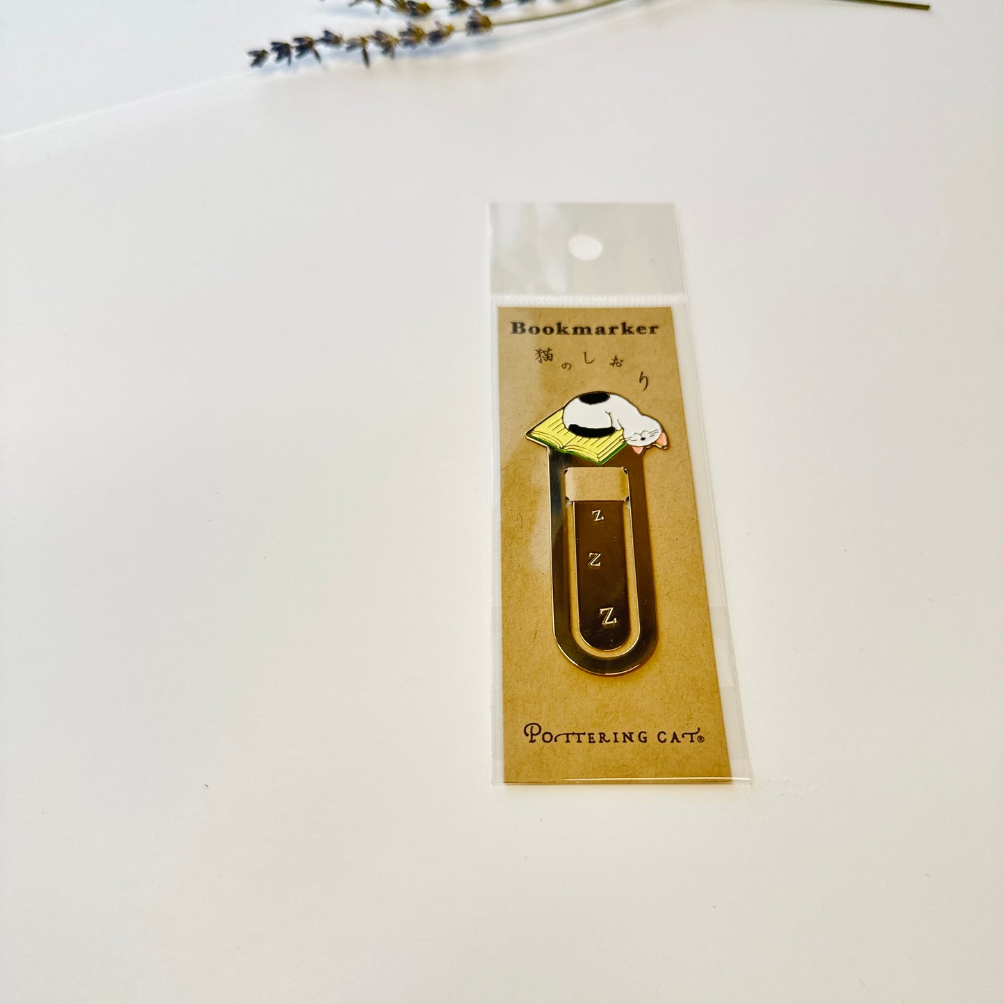 Pottering Cat Bookmark - Napping