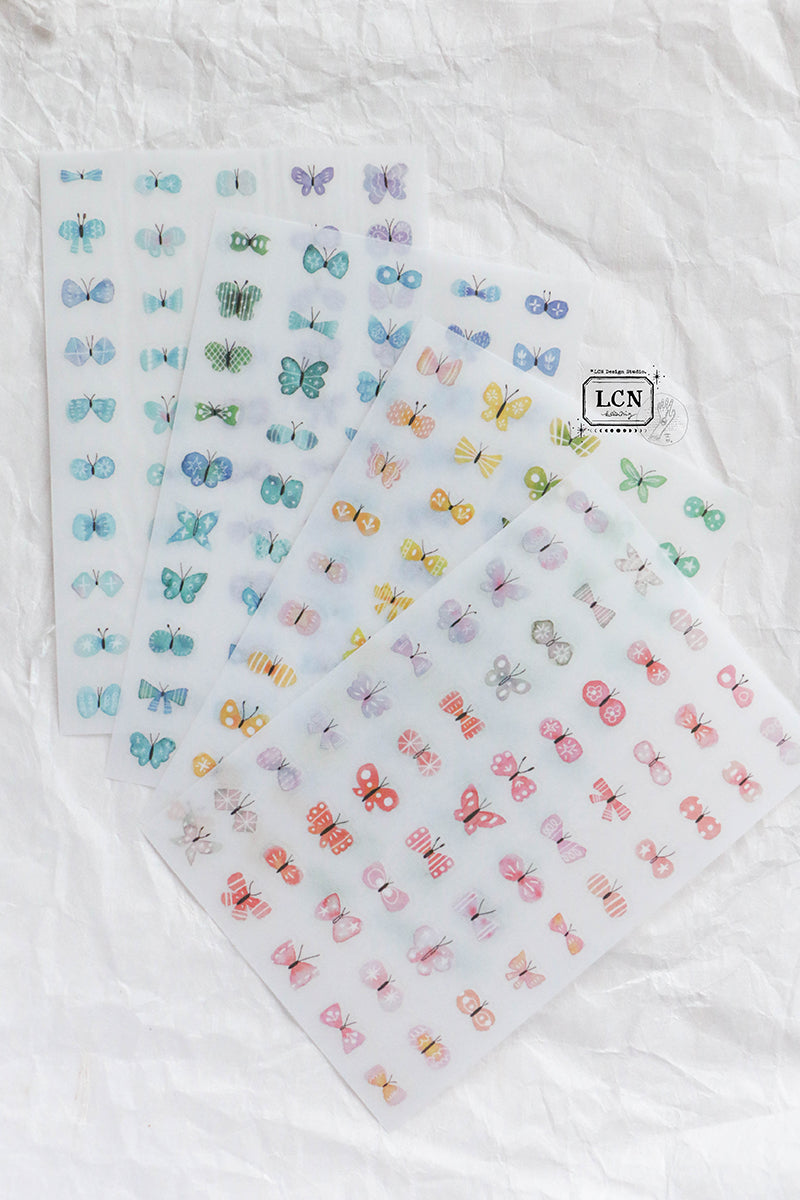 LCN Design Studio Print-On Sticker Set - Shell Butterfly