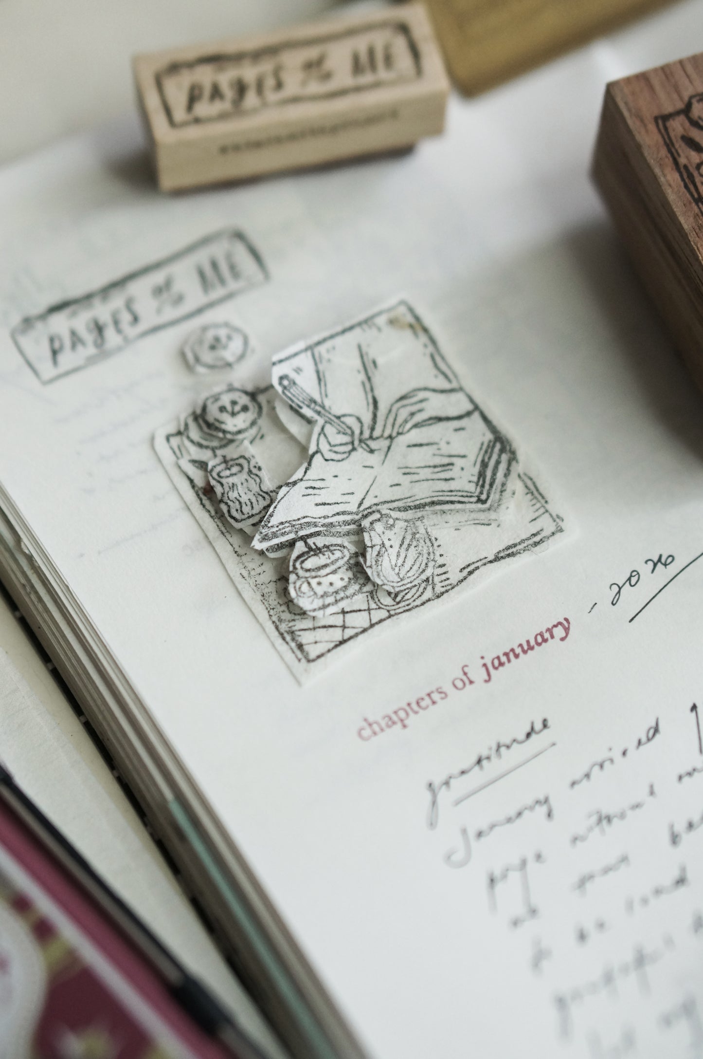 Black Milk Project "Pages of Me" Series Rubber Stamp - Scribbles