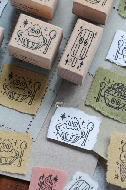 LCN Design Studio Rubber Stamp - All the Cold Treats, 6 designs