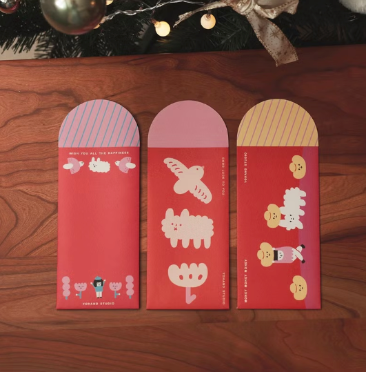 Yohand Studio Happy Red Envelope Set, 6 pcs