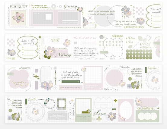 Freckles Tea Vol.4 Summer Impression Washi/PET Tape