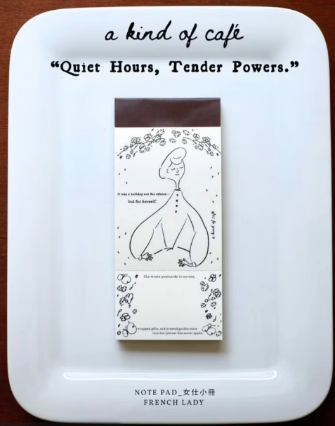 a kind of café Perforated Note Pad - French Lady