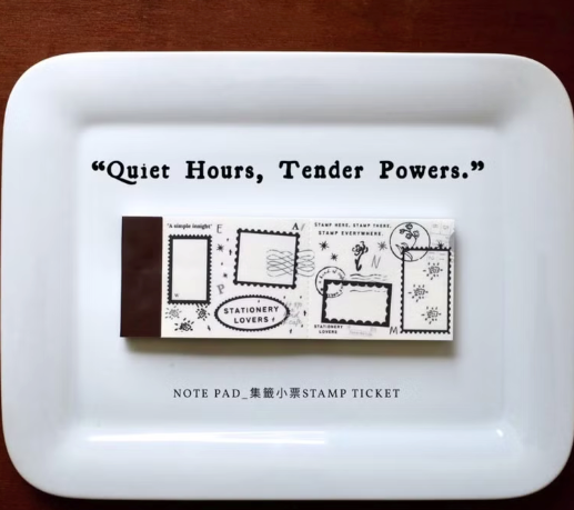 a kind of café Perforated Note Pad - Stamp Ticket