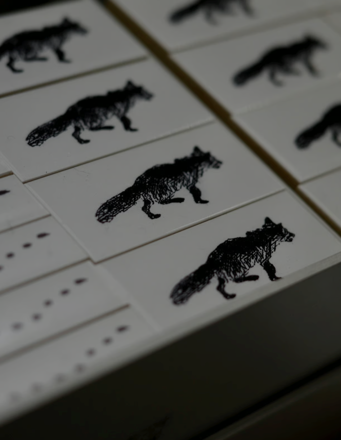 YOHAKU Rubber Stamp - Fox (S-127)