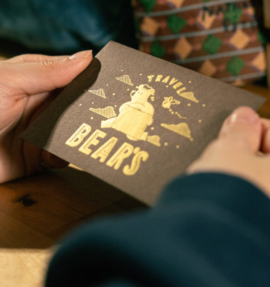 ob1toy x ROKKAKU Foil-Stamped Mini Letter Set - Earth Tours