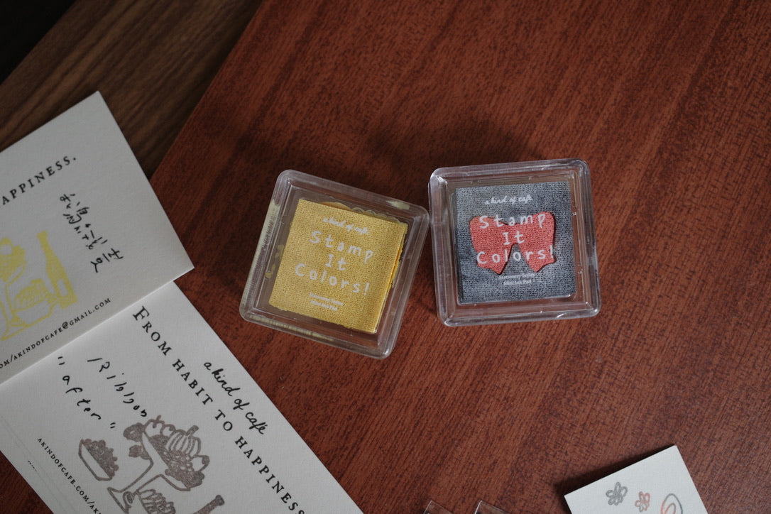 a kind of café Mini Duo-color Ink Pad - Ribbon (Petite Douceur)