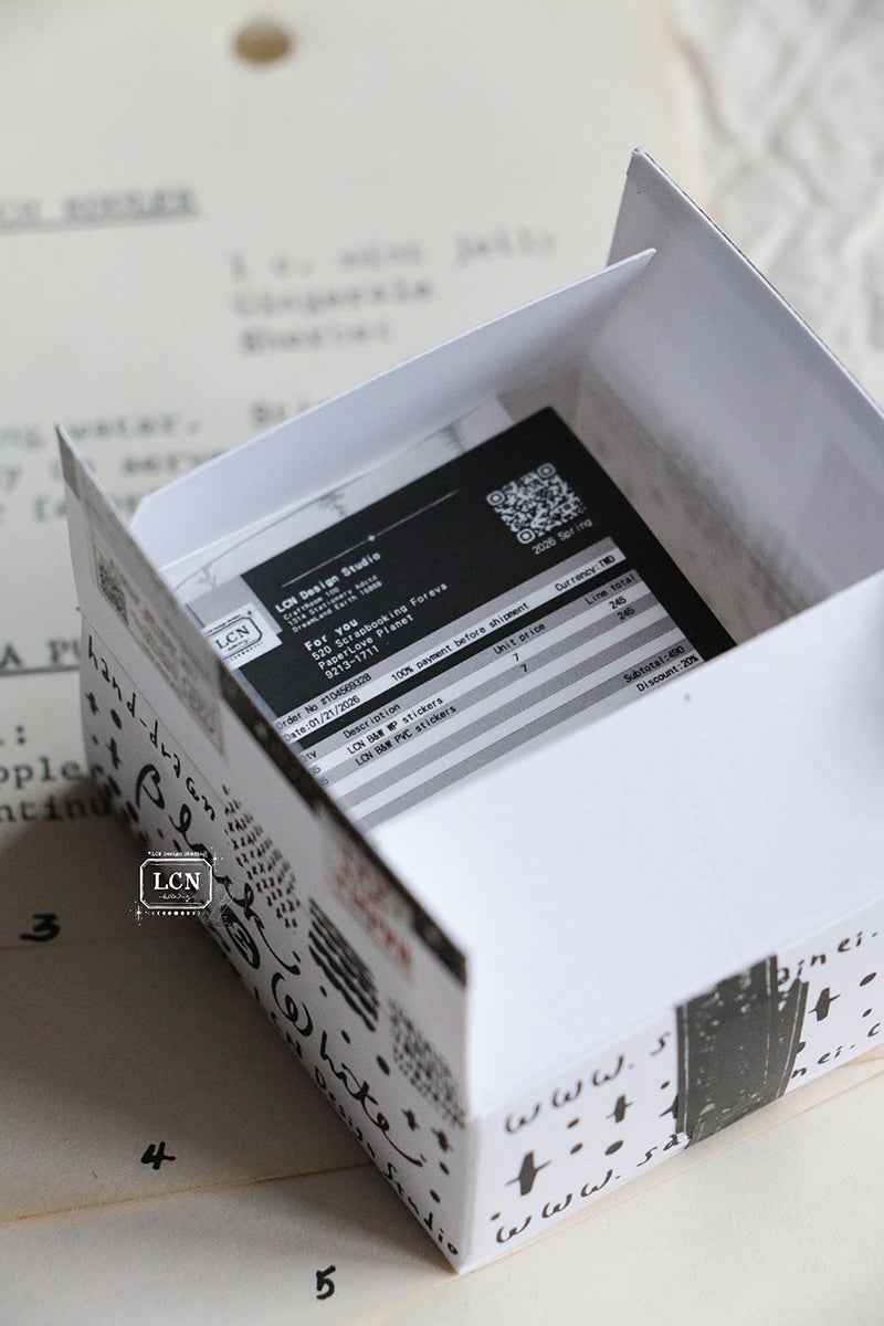 LCN Design Studio Sticker Club - Black&White / Neon