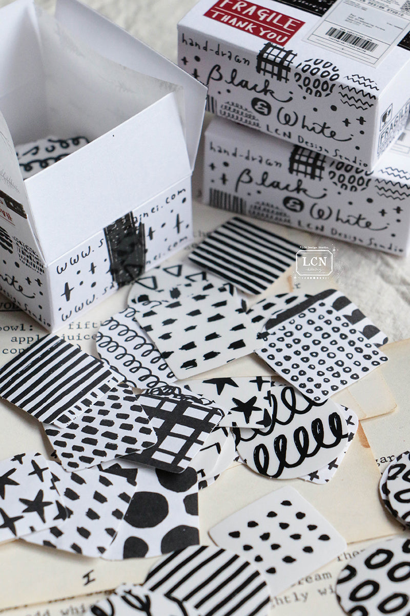 LCN Design Studio Sticker Club - Black&White / Neon
