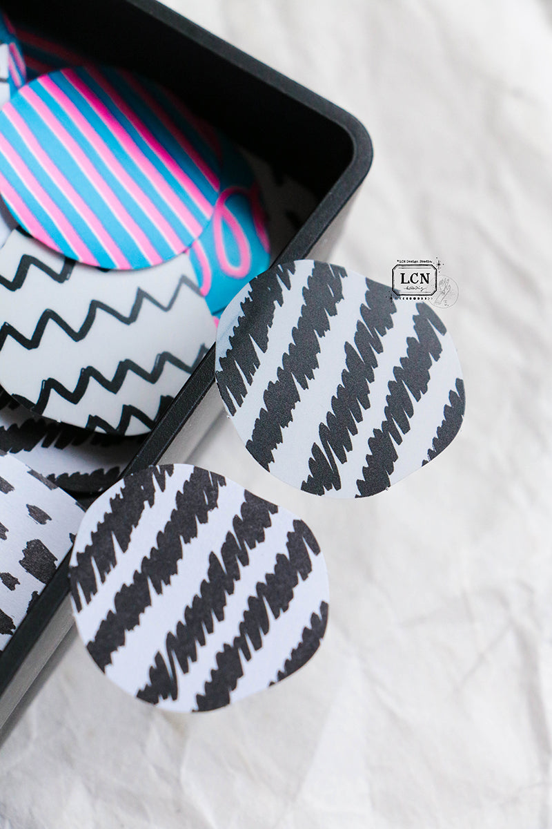 LCN Design Studio Sticker Club - Black&White / Neon
