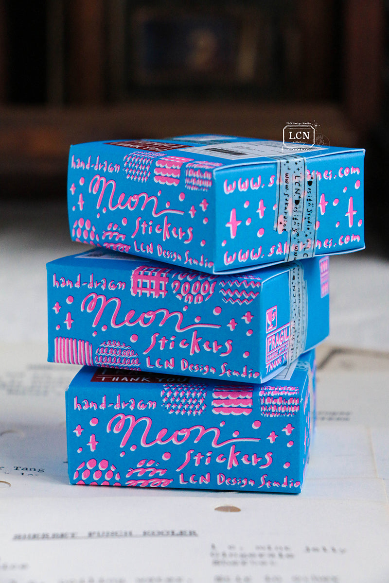 LCN Design Studio Sticker Club - Black&White / Neon
