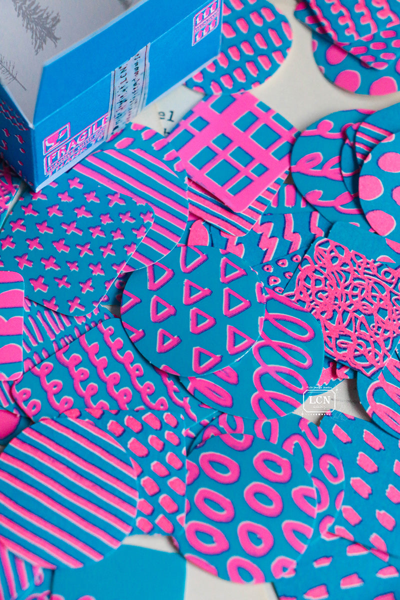 LCN Design Studio Sticker Club - Black&White / Neon