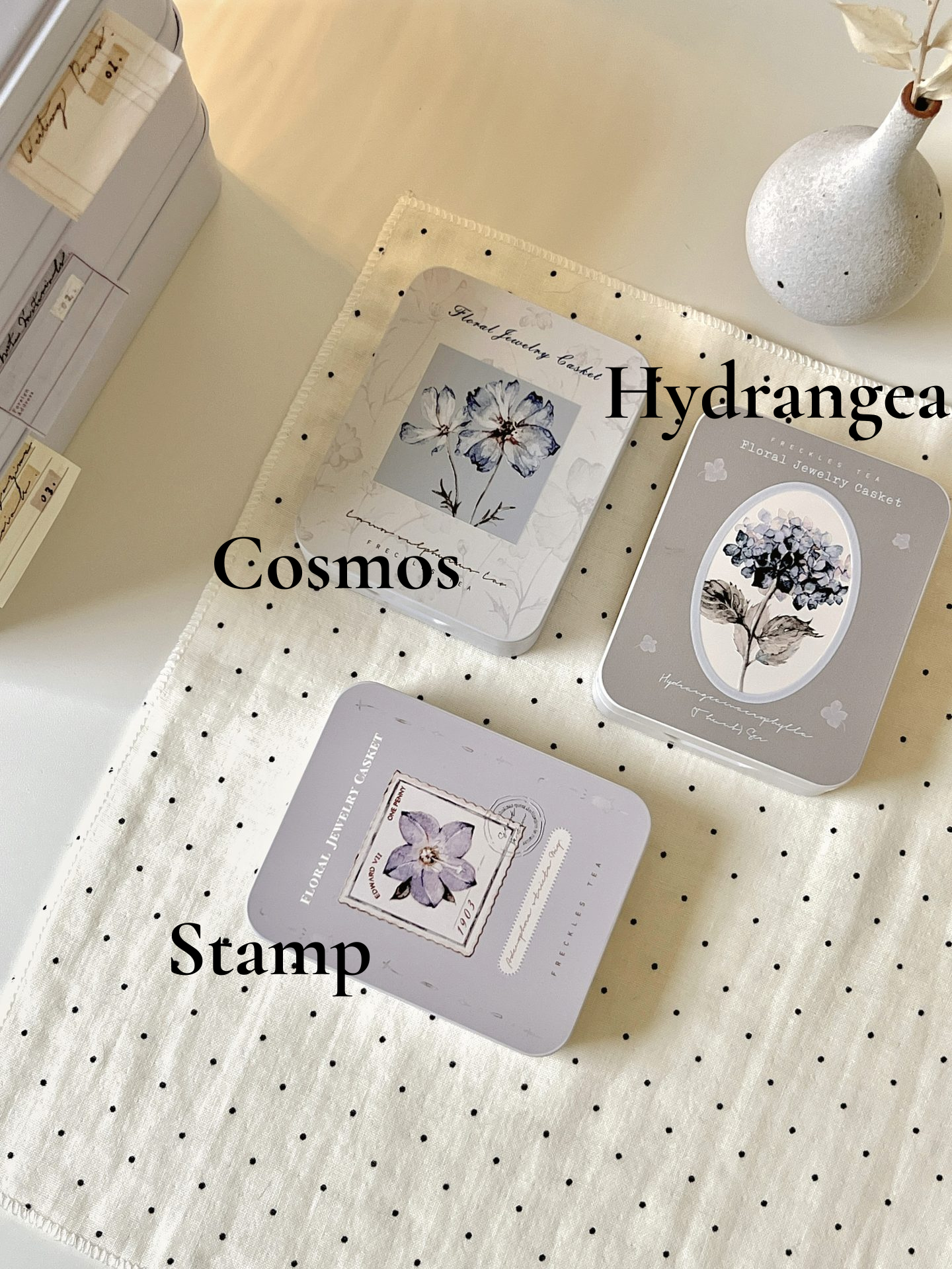 Freckles Tea Storage Tin Box (Tin Only) - Small