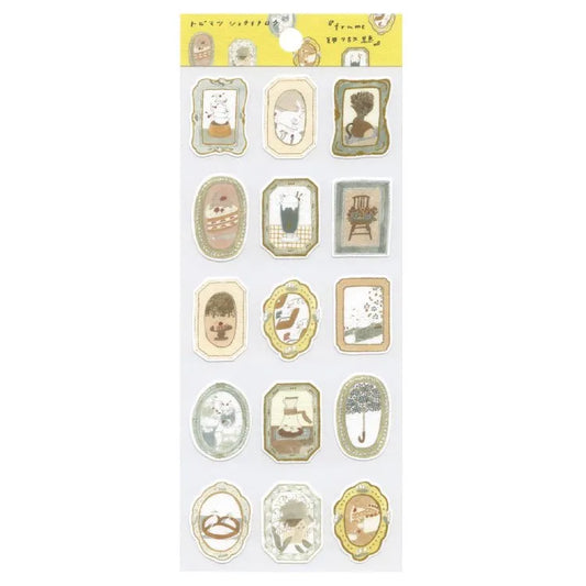 Tobimatsu Shoichiro Cotton Paper Sticker - Decorate-All-You-Want Frames