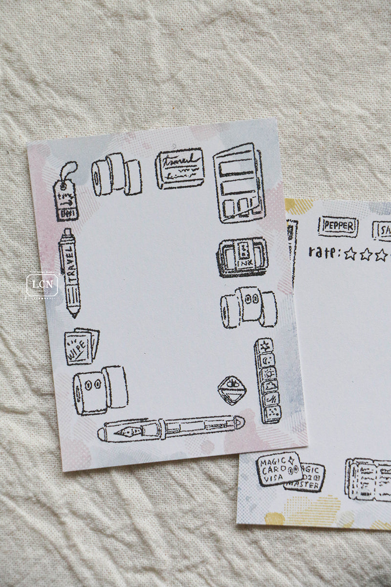 LCN Design Studio Rubber Stamp -Travel, 4 Designs
