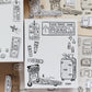 LCN Design Studio Rubber Stamp -Travel, 4 Designs