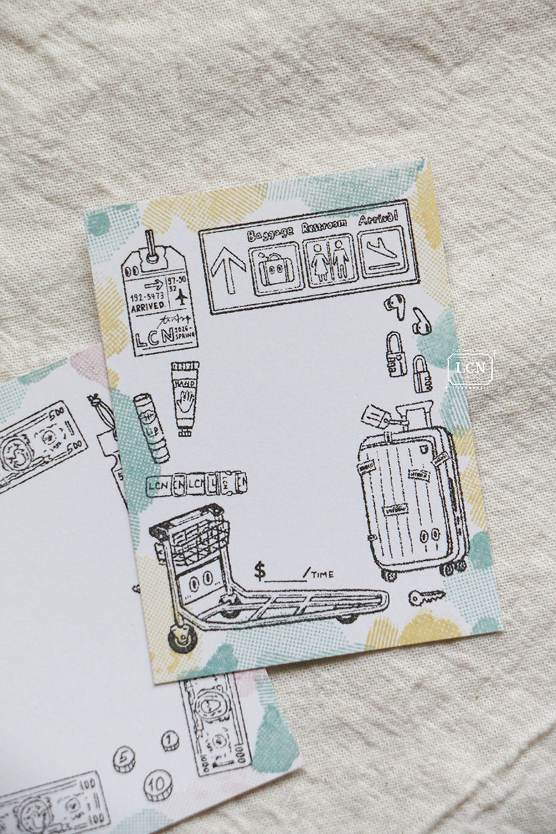 LCN Design Studio Rubber Stamp -Travel, 4 Designs