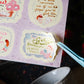 Teayou Frame Stickers Notepad - Reading Sleeping