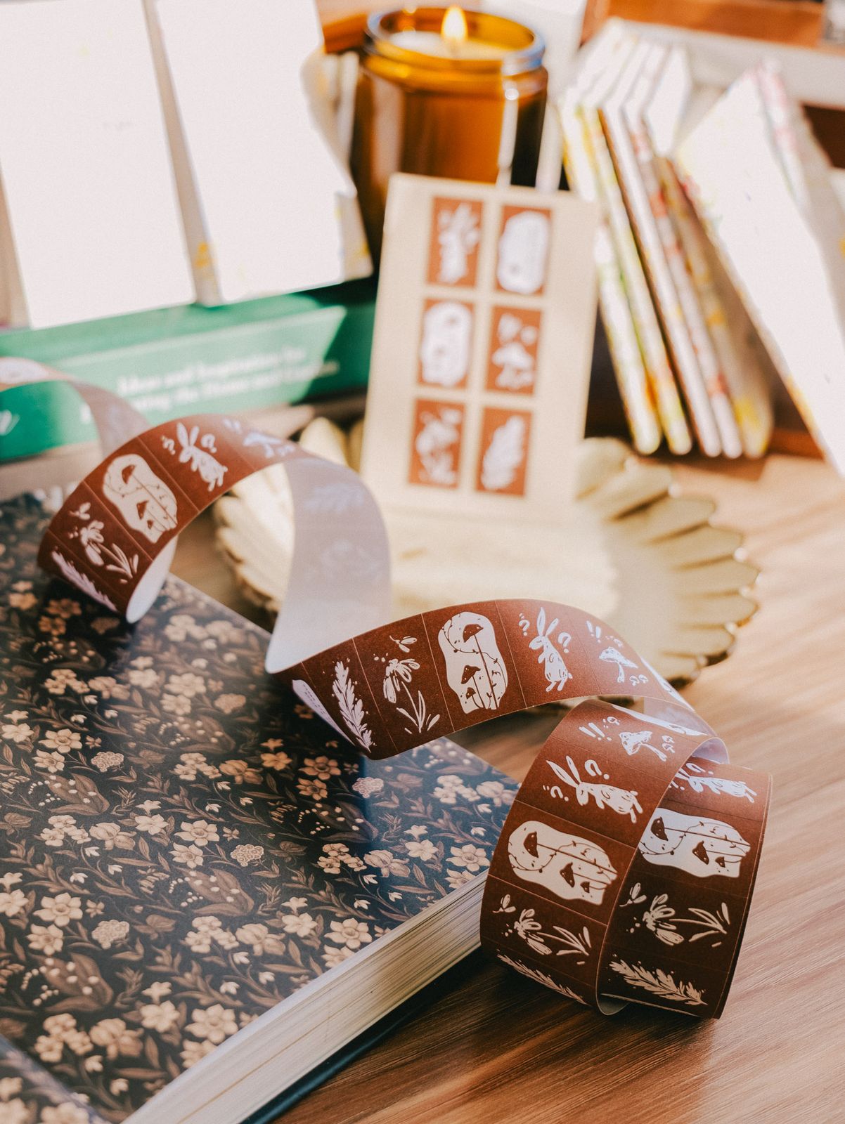 Meow Illustration Label Sticker - Wonderland Bunny