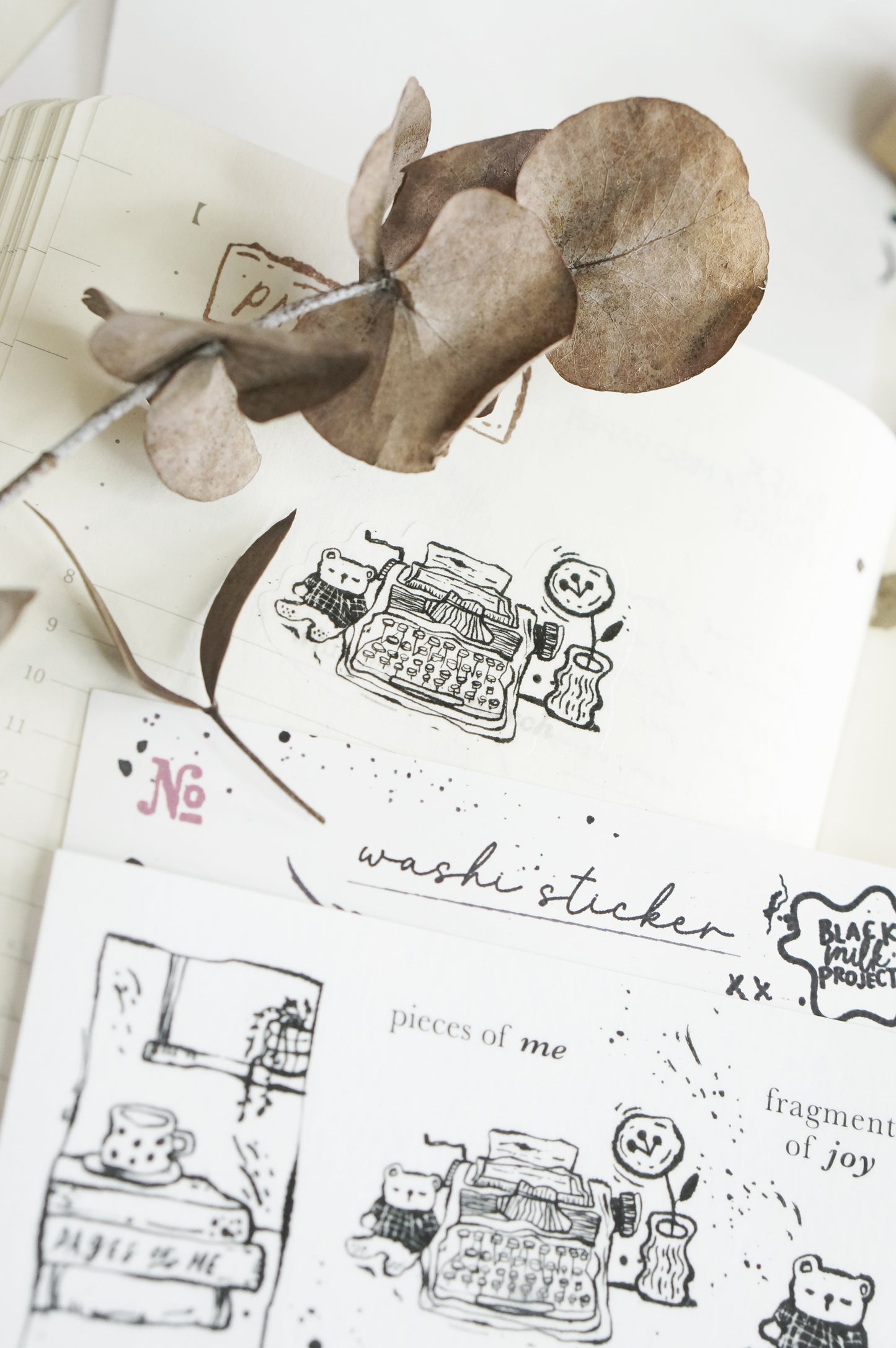 Black Milk Project "Pages of Me" Washi Sticker Sheet