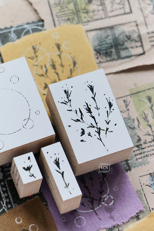 LCN Design Studio Rubber Stamp - Wildflowers Set