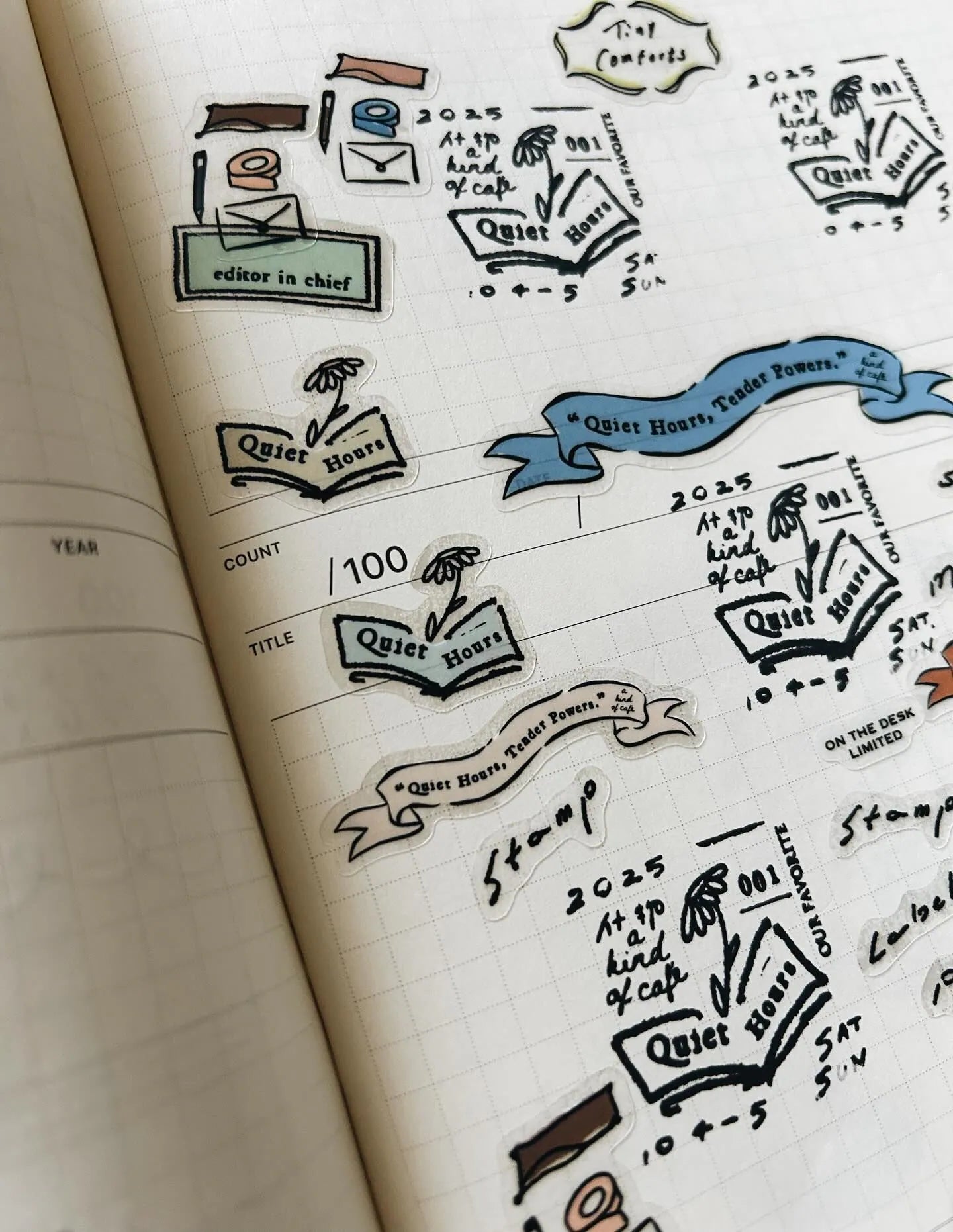 a kind of café Die-cut Sticker - On the Desk, Limited Edition