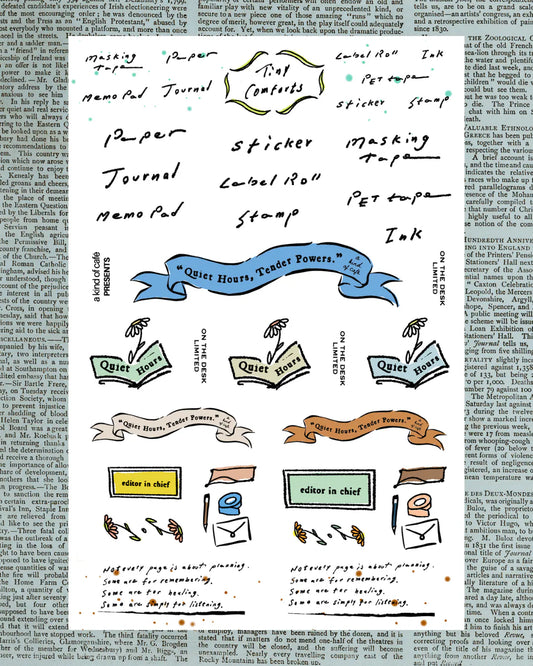 a kind of café Die-cut Sticker - On the Desk, Limited Edition