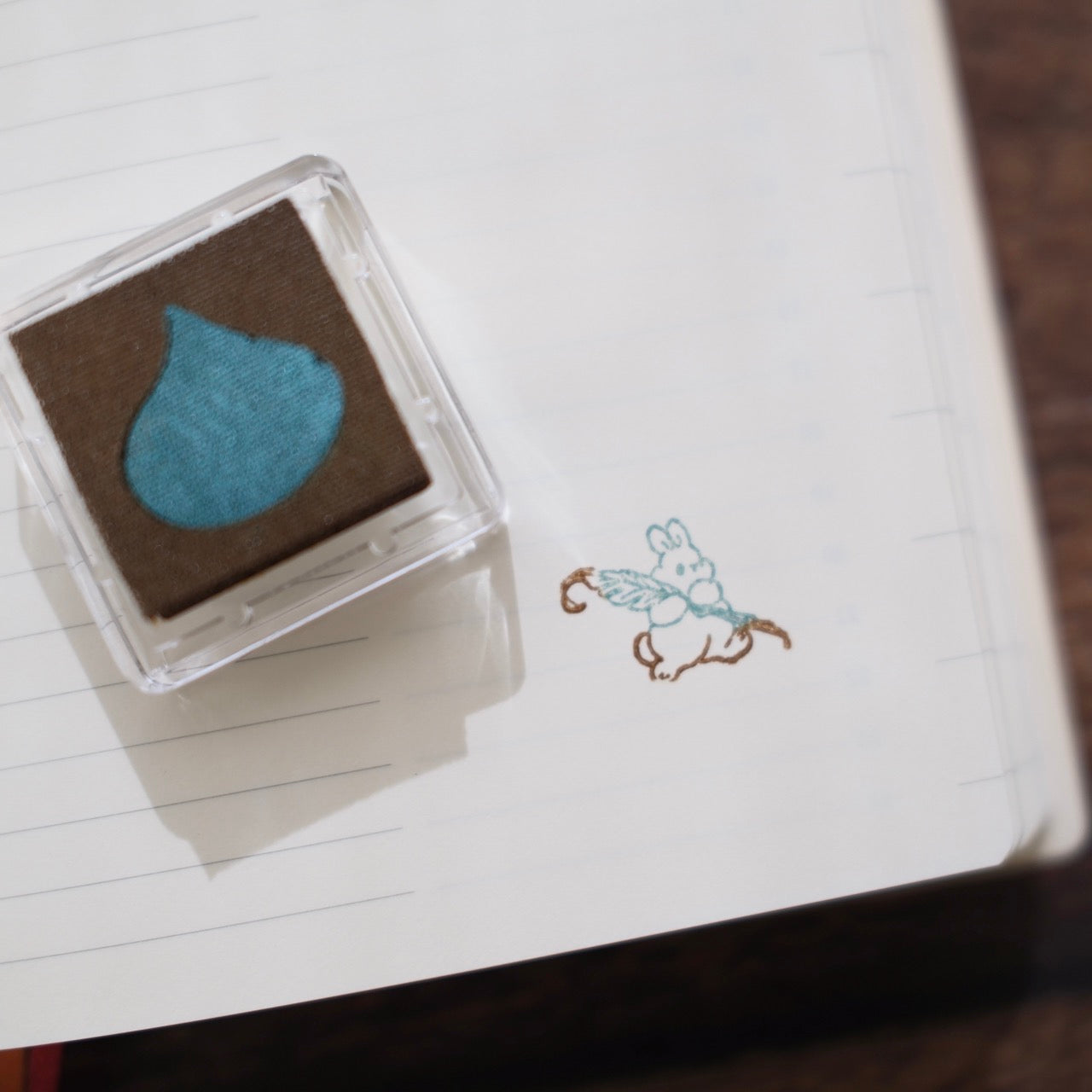 a kind of café Duo Series Mini Ink Pad Set, A Box of Chocolate, 6 pcs