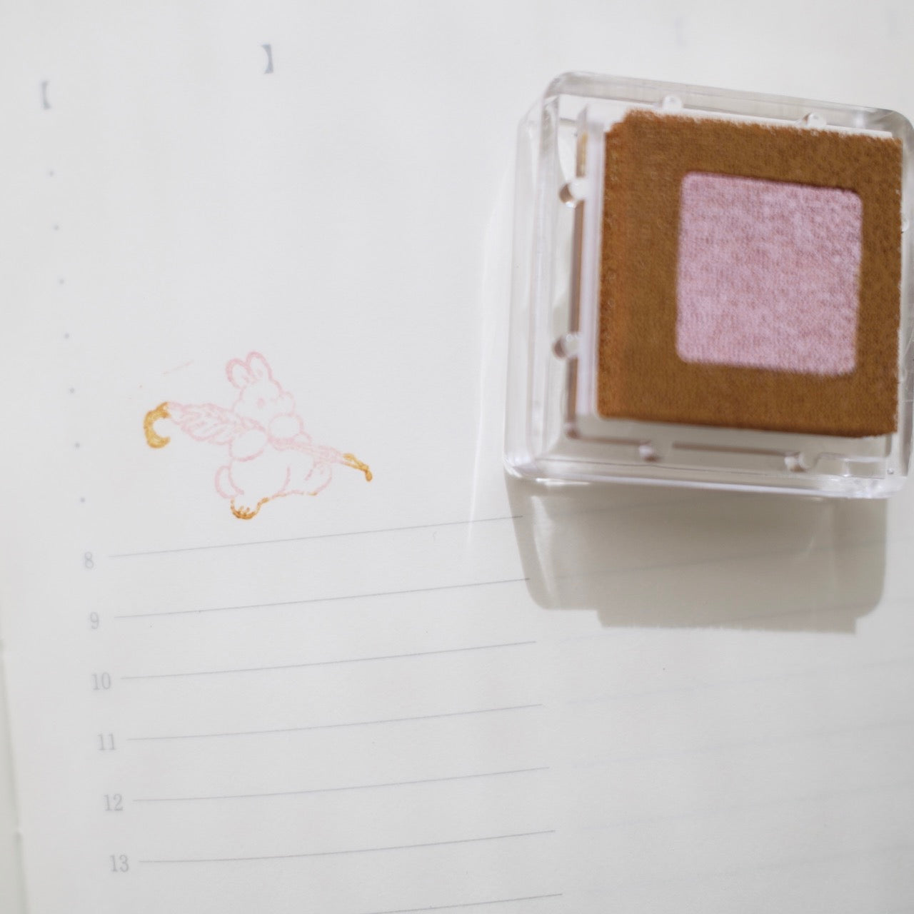 a kind of café Duo Series Mini Ink Pad Set, A Box of Chocolate, 6 pcs