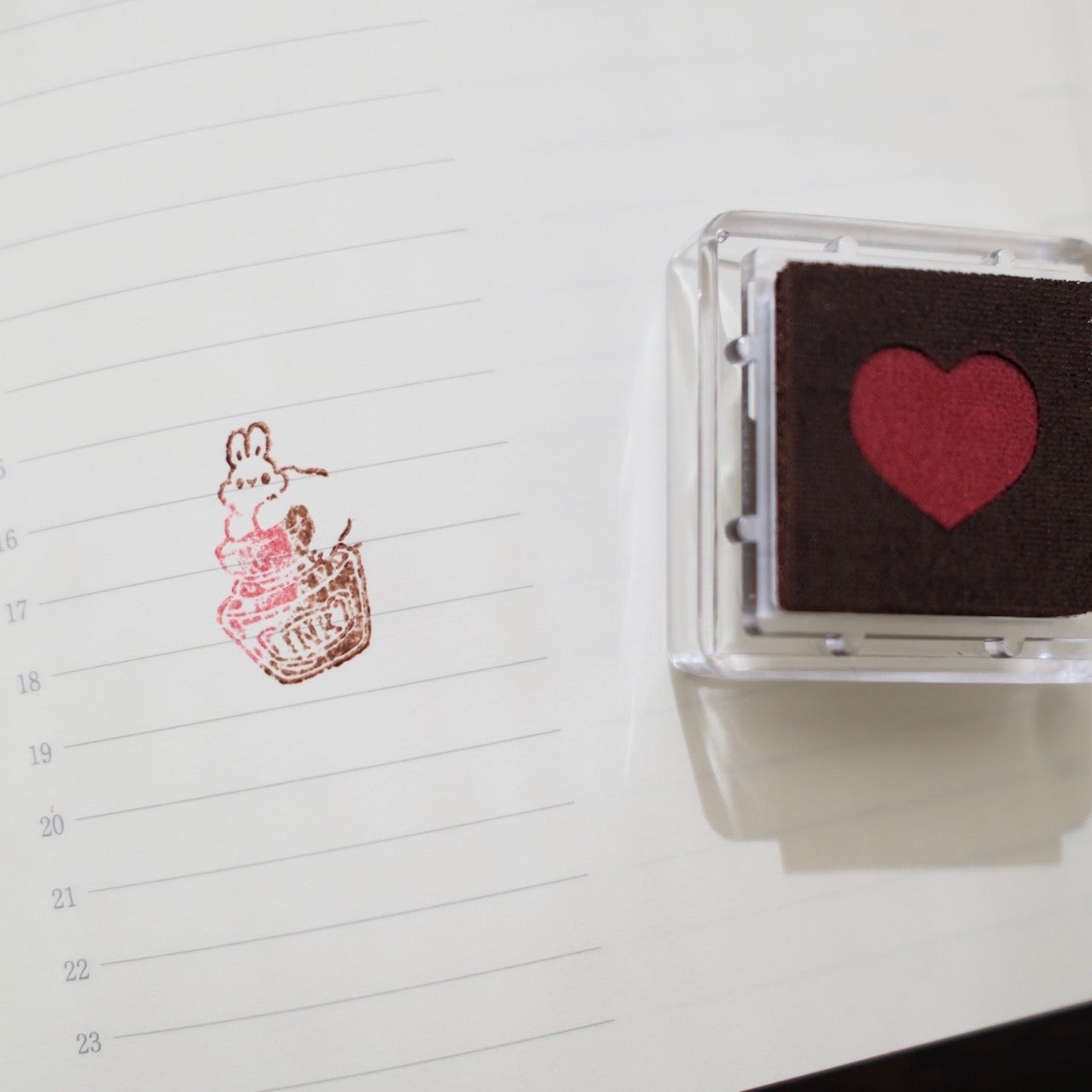 a kind of café Duo Series Mini Ink Pad Set, A Box of Chocolate, 6 pcs
