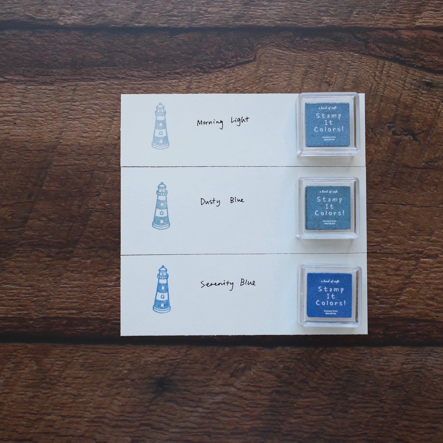 a kind of café Stamp It Colors Mini Ink Pad - Summer Blue Colors