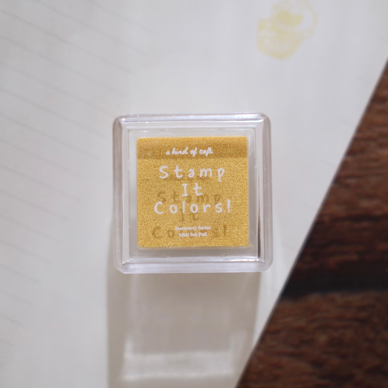 a kind of café Stamp It Colors Mini Ink Pad - Creamy Yellow