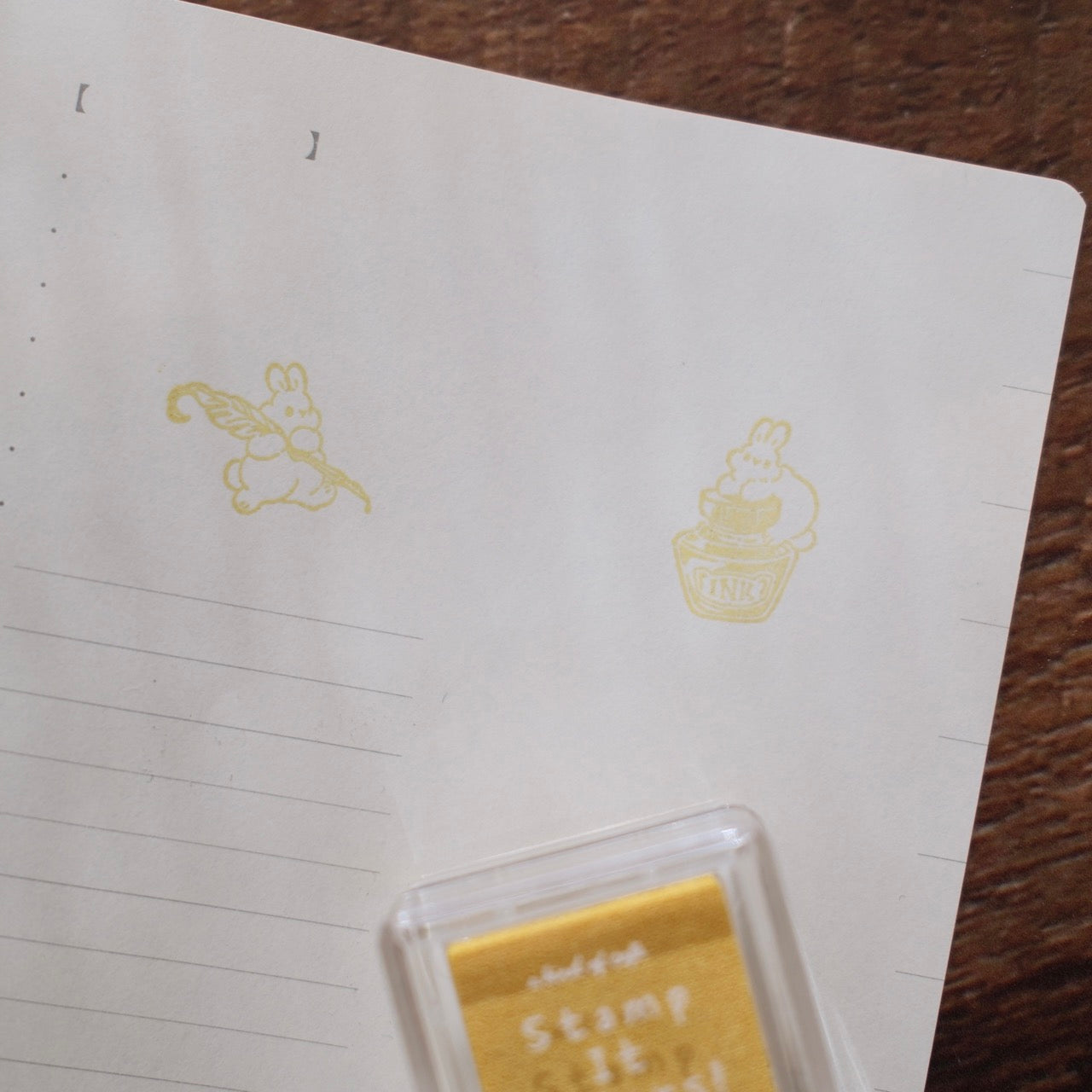 a kind of café Stamp It Colors Mini Ink Pad - Creamy Yellow