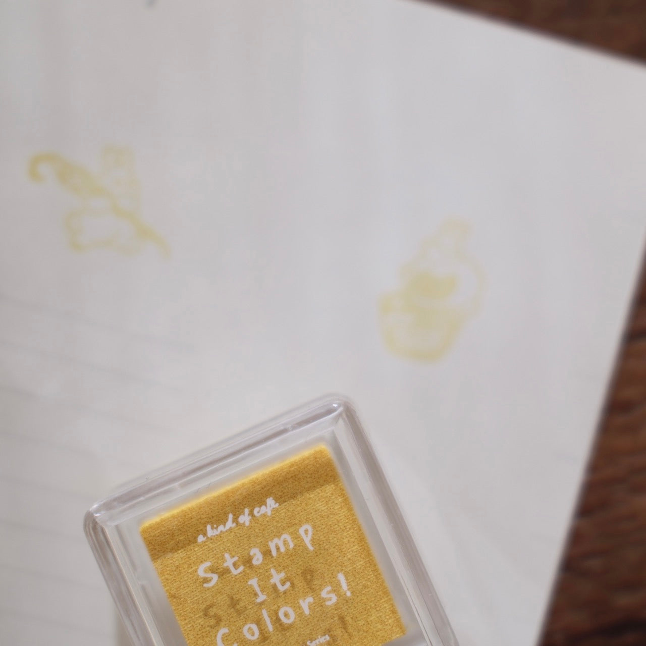 a kind of café Stamp It Colors Mini Ink Pad - Creamy Yellow