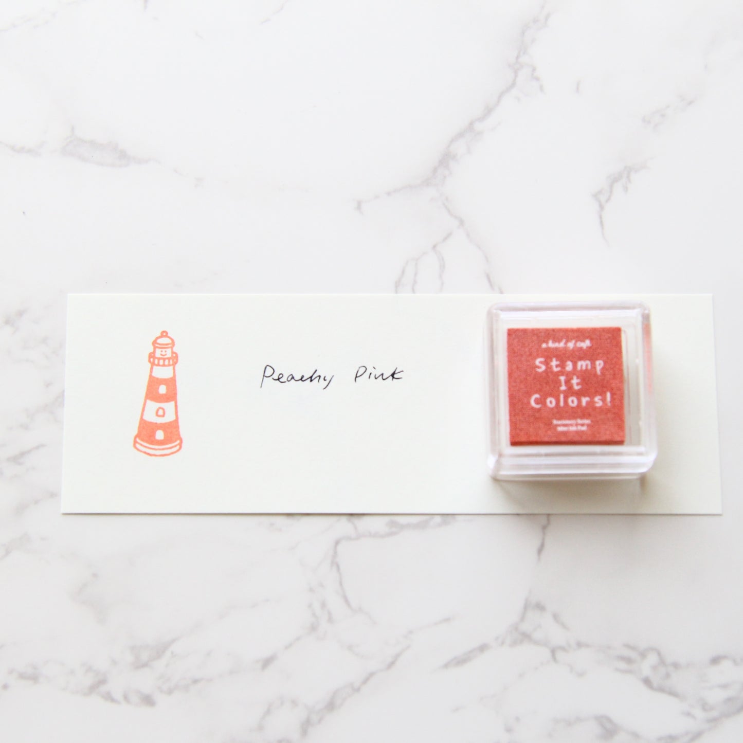 a kind of café Stamp It Colors Mini Ink Pad - Peachy Pink