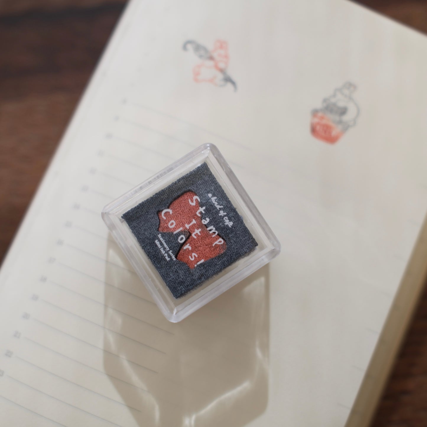a kind of café Mini Duo-color Ink Pad - Ribbon (Petite Douceur)