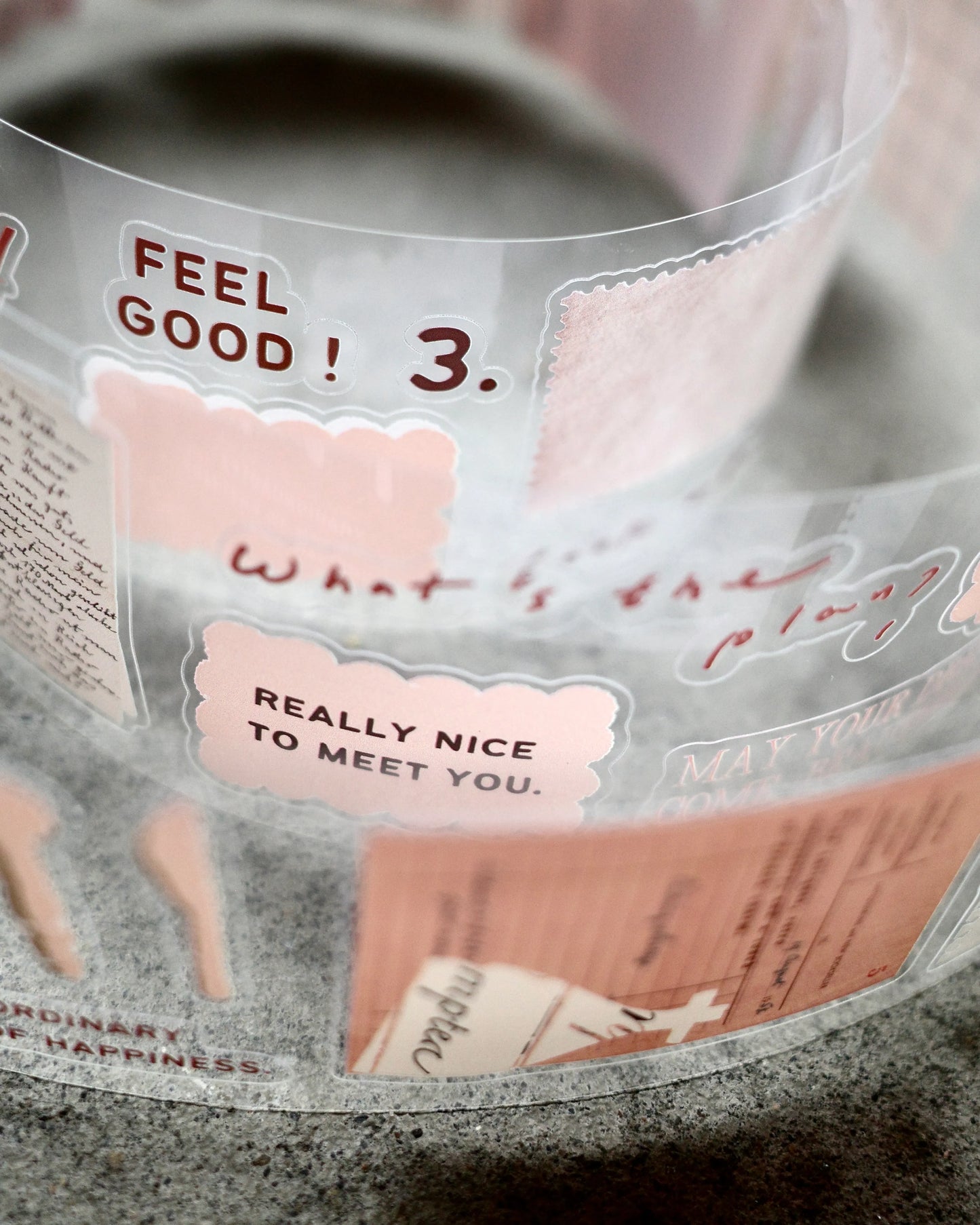 a kind of café Tender Moments Kiss-Cut PET Tape