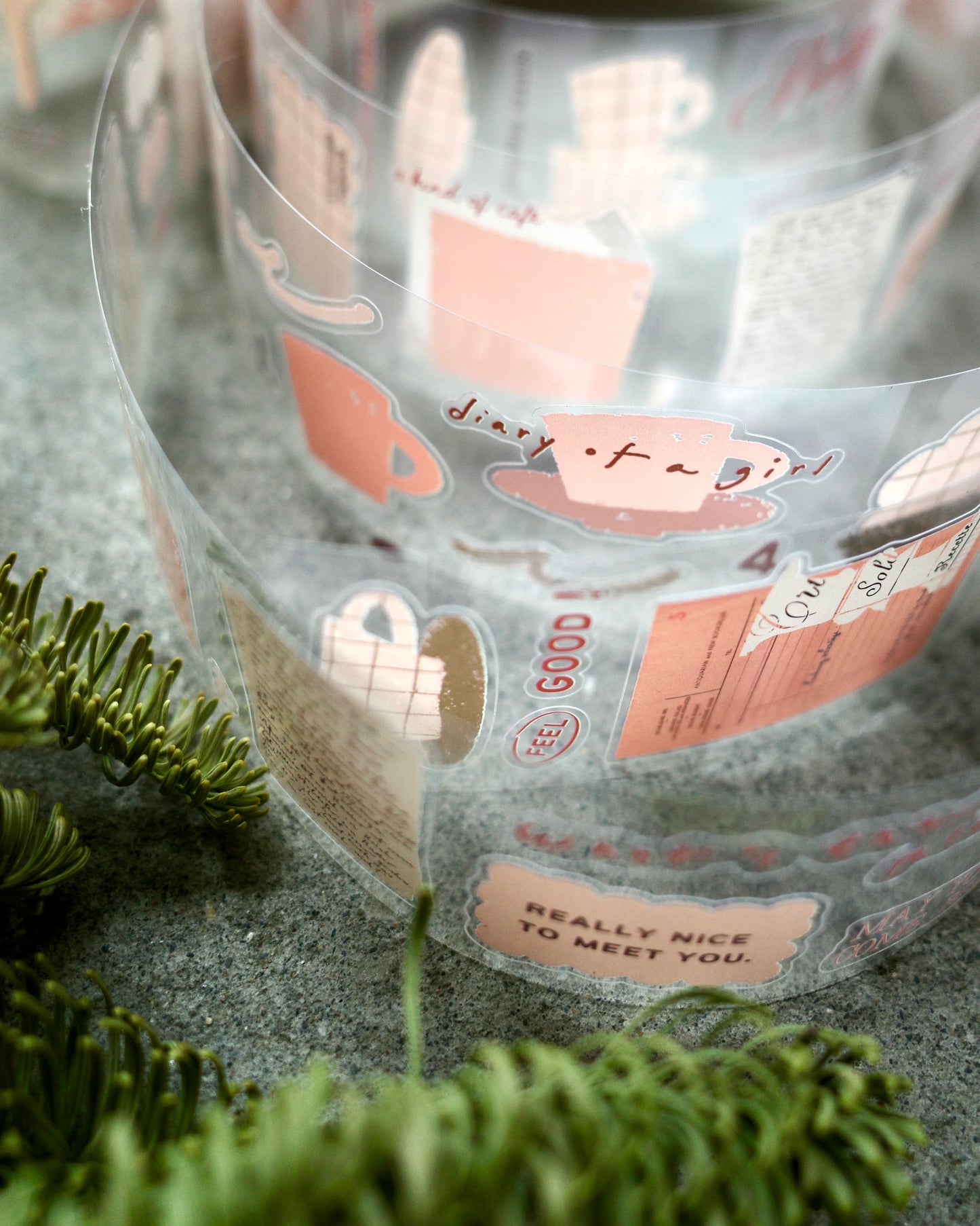 a kind of café Tender Moments Kiss-Cut PET Tape