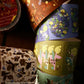 a kind of café Die-cut Style Label Tape - Pompon Flower Postal, with Gold Foil Details