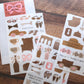 a kind of café Print-On Sticker Set - Travel Around