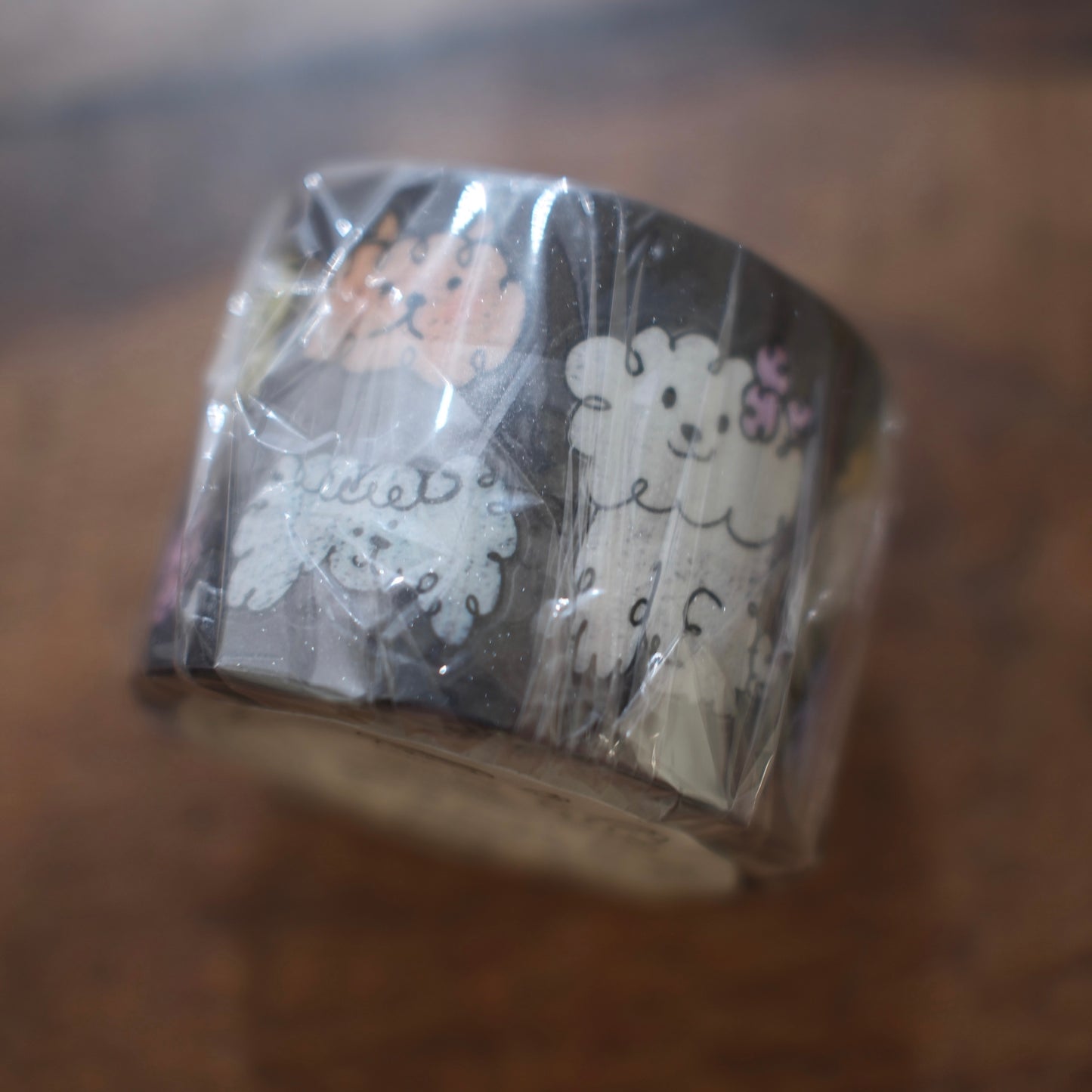 a kind of café Soft Ones Kiss-cut PET Tape, with Black Starry Special Effect