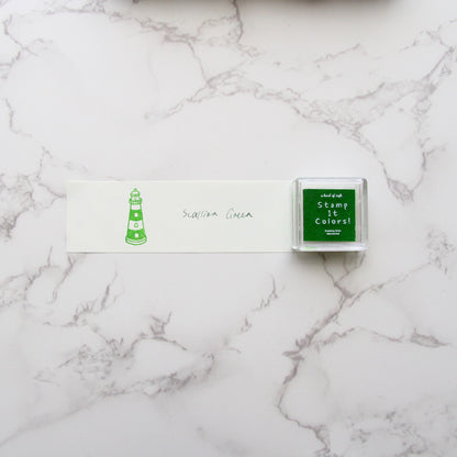 a kind of café Stamp It Colors Mini Ink Pad - Green Color Collection