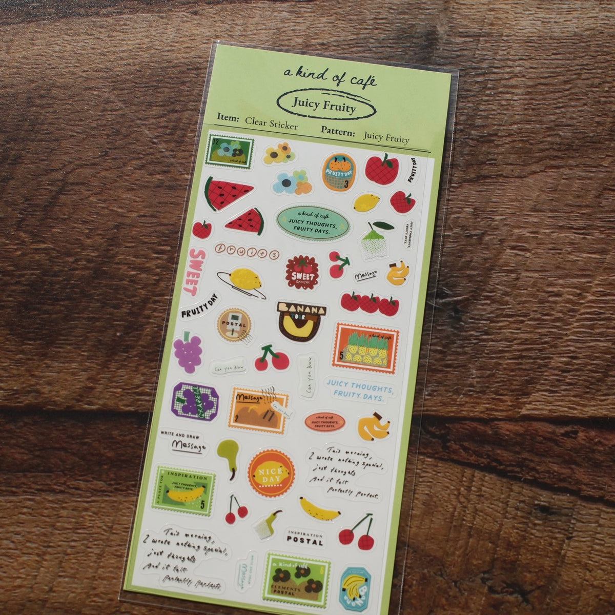 a kind of café Planner Clear Sticker, 10 designs